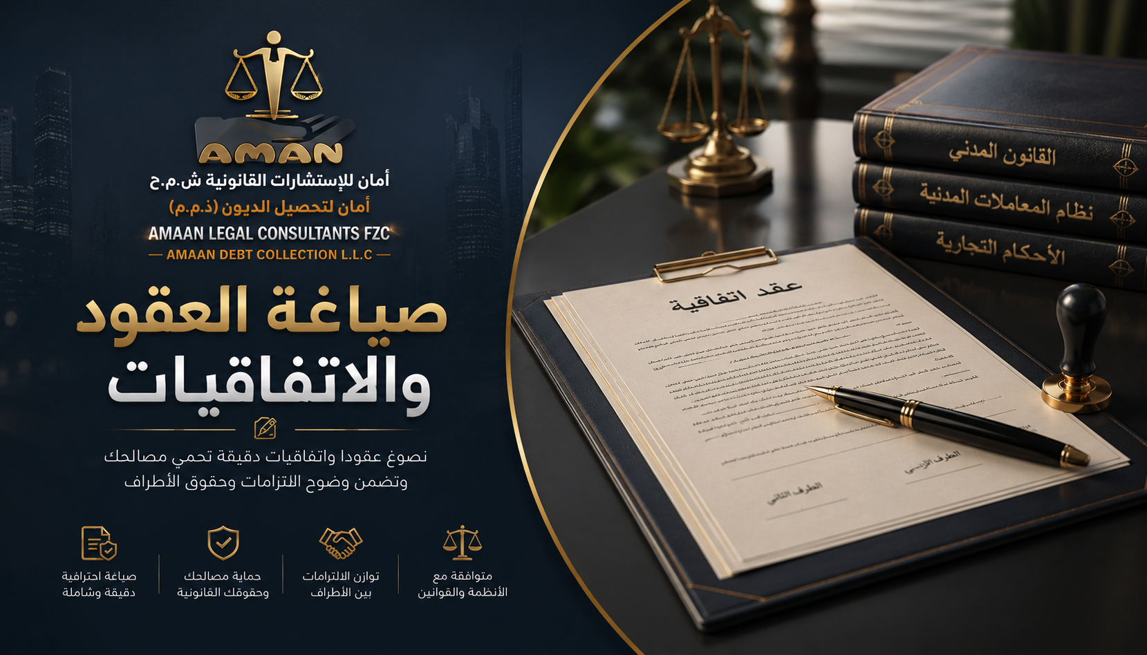 صياغة العقود والاتفاقيات